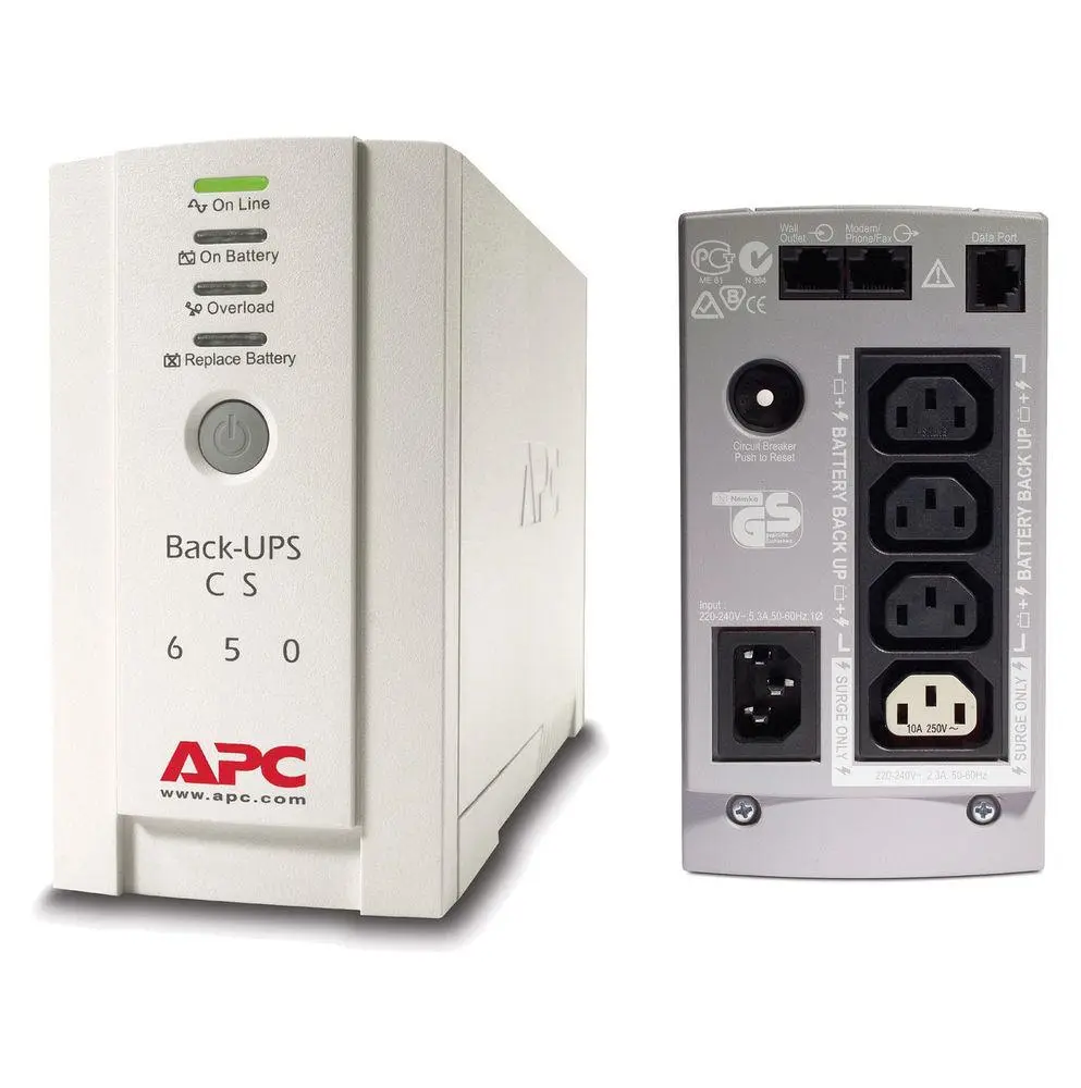 UPS APC Back-UPS CS,  BK650EI,  650 VA,  Acumulatori Noi,  2 Ani Garantie, 