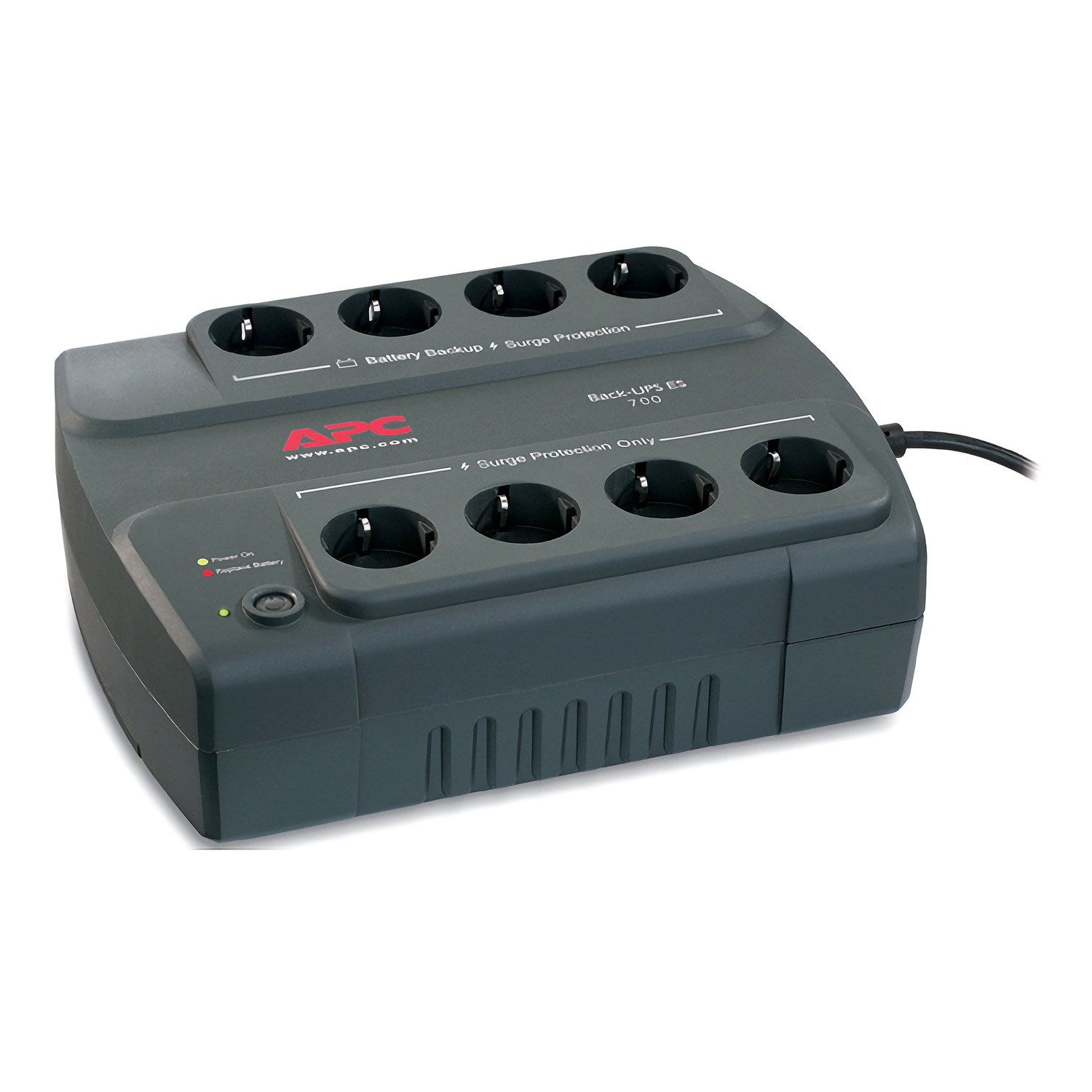 UPS APC, 700VA, Back-UPS BE700-GR, Acumulator Nou, 8 x Prize Schuko, 2 Ani Garantie, Refurbished