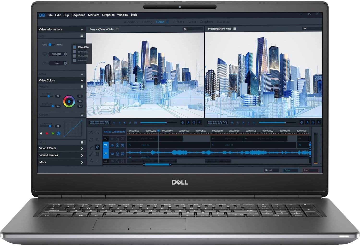 Laptop refurbished - Laptop Dell Precision 7760, Intel Core i7 11850H 2.5 GHz up to 4.8 GHz, nVidia RTX A3000 6 GB GDDR6, Wi-Fi, Bluetooth, WebCam, Display 17.3" 1920 by 1080, 64 GB DDR4; 1 TB SSD M.2 NVMe NOU; Windows 11 Pro; 3 Ani Garantie, Premium, Refurbished