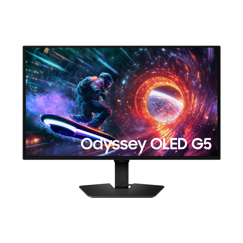 Monitor Samsung 27" LS27FG500SUXEN, Diagonal inch 27, Diagonal cm 68, Aspect ratio 169, Panel OLED, Resolution 2560x1440, Refresh Rate 180Hz144Hz, Response time GtG 0.03ms, Brightness max 200 cdm², Contrast static  1M1, Viewing angle