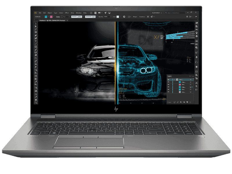 Laptop refurbished - Laptop HP ZBook Fury 17 G7, Intel Core i7 10850H 2.7 GHz up to 5.1 GHz, 32 GB DDR4, 512 GB SSD M.2 NVMe, nVidia Quadro RTX 5000 Max-Q 16 GB GDDR6, Wi-Fi, Bluetooth, WebCam, Display 17.3" 1920 by 1080, Fara Windows; 3 Ani Garantie, Premium, Refurbishe