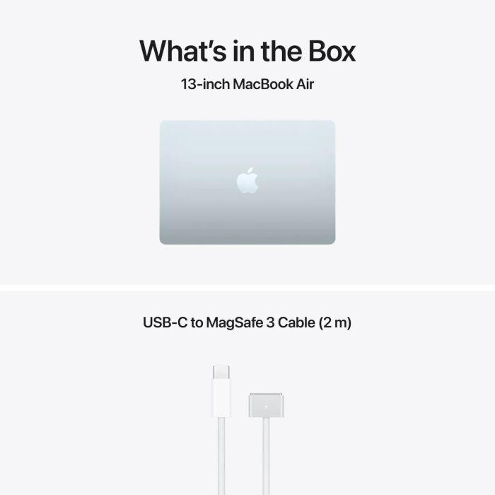 MacBook Air 15.3" RetinaApple M5 CPU 10-core,  GPU 10-core,  NeuralEngine16-core16GB512GB - Sky Blue - INT KB No Adapter - 2026, , , 