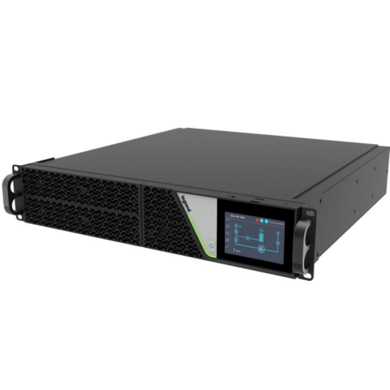 UPS Legrand KEOR DK 2000VA 2000W, tip On-Line cu dubla conversie VFI-SS-11, forma Rack Tower, 230V, outlet IEC320 C13 x 6 & Programmable Outlet IEC320 C19x1, baterie 12V 7.2Ah, dimensiuni 440x88 6U x583mm, IP20, culoare negru