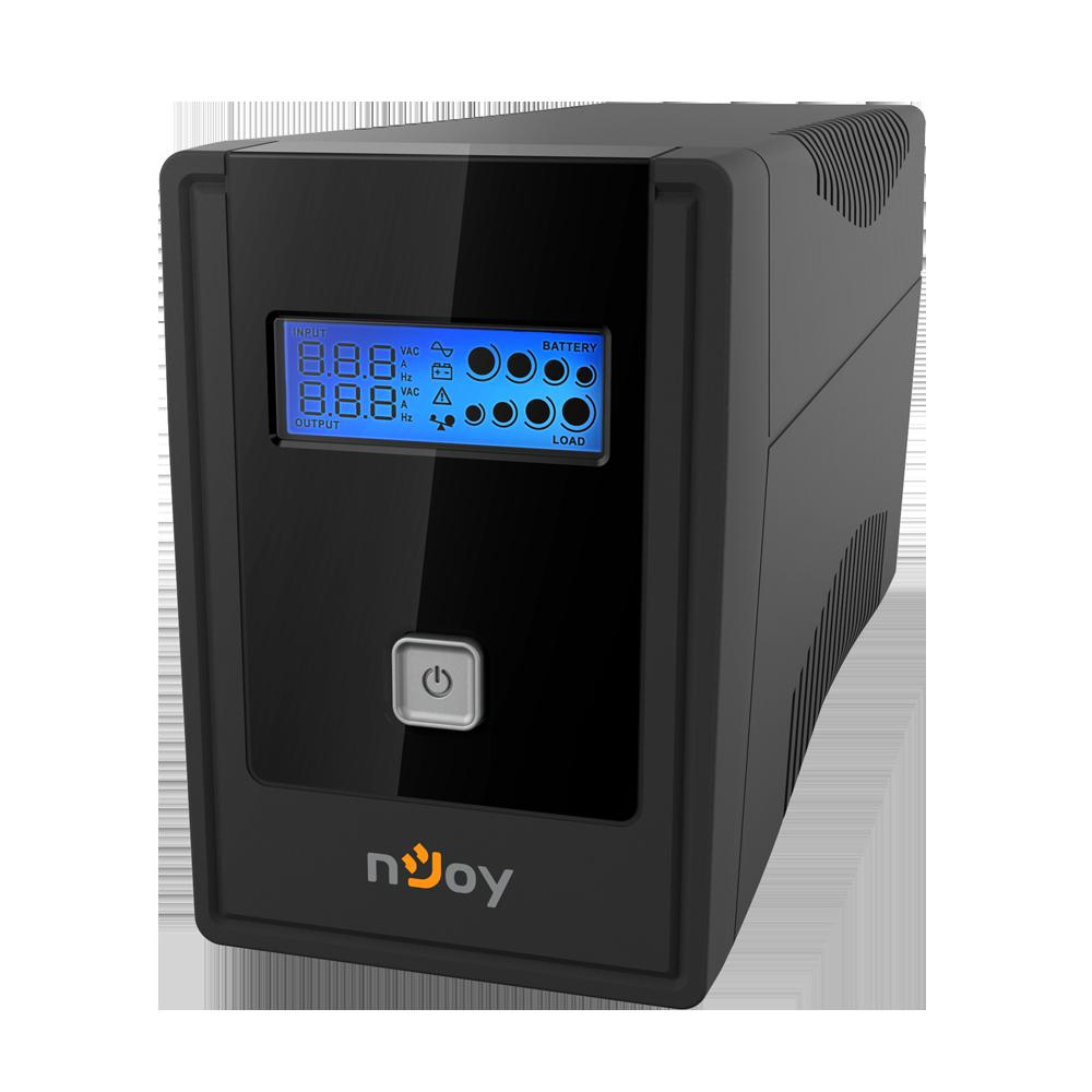 UPS nJoy Cadu 850, 850VA480W, Afisaj LCD cu ecran tactil, 2 x prize Schuko