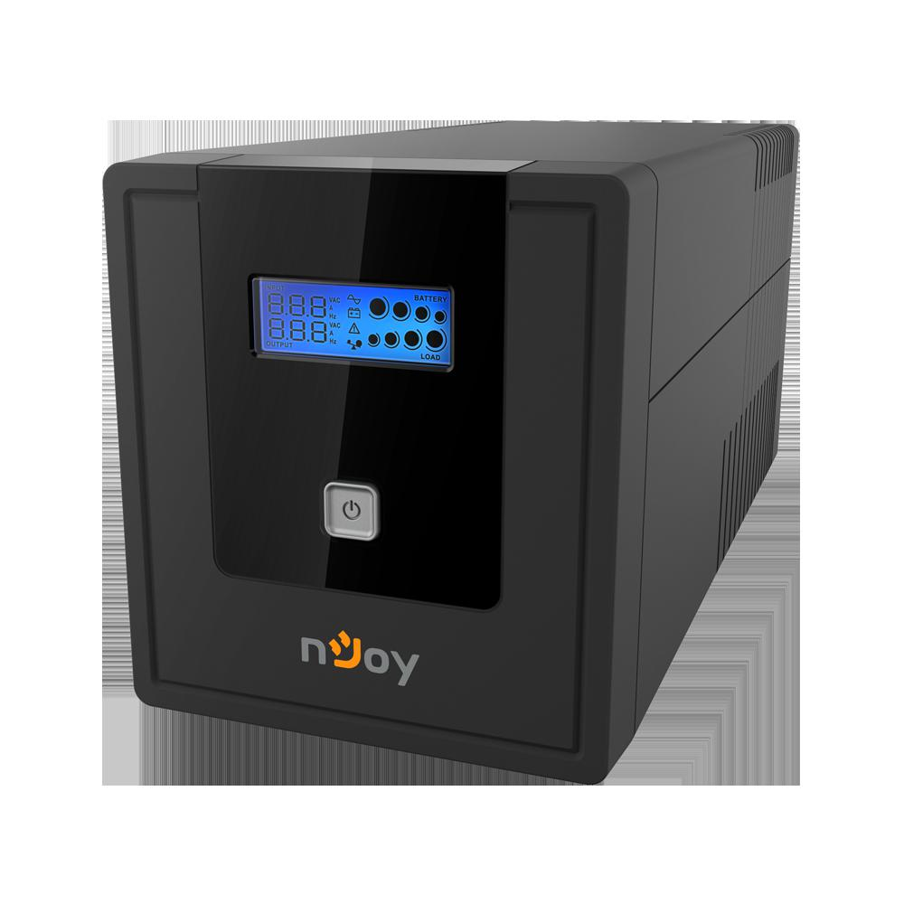 UPS nJoy Cadu 1000, 1000VA600W, Afisaj LCD cu ecran tactil, 4 x prize Schuko