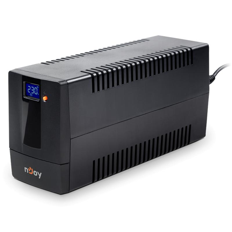 UPS nJoy Horus Plus 800,  800VA480W,  Afisaj LCD cu ecran tactil, 2 Prize Schuko cu Protectie,  Repornire Automata,  RJ11 protectie pentru linia de telefonmodem
