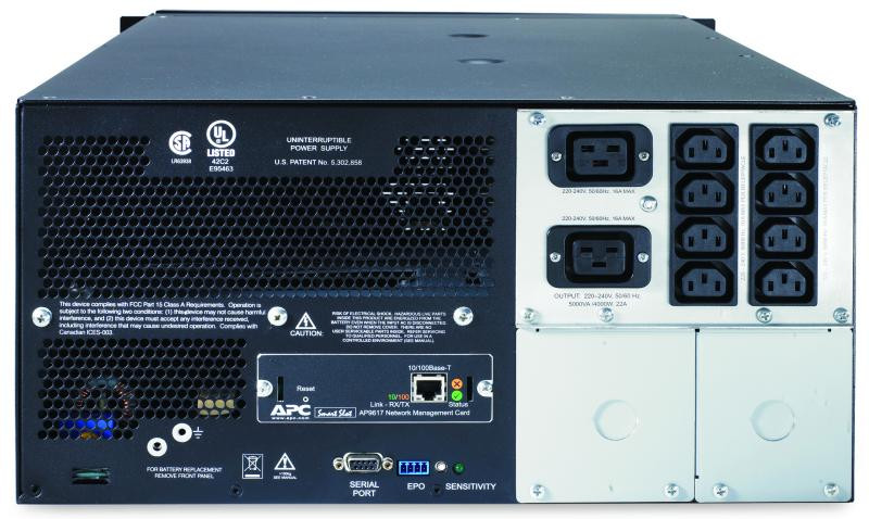 UPS APC Smart-UPS SUA line-interactive 5000VA  4000W 8 conectori C13 2conectori C19 rackabil 5Utower,  baterie RBC55,  optional exti nderegarantie cu 13 ani WBEXTWAR1YR-SP-05WBEXTWAR3YR-SP-05, , , 