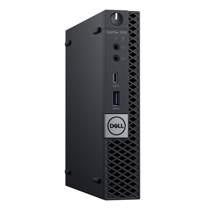 Calculator refurbished - Calculator Dell OptiPlex 7070, Micro, Intel Core i3 8100 3.6 GHz, 8 GB DDR4, Fara Hard Disk, Fara Windows, 3 Ani Garantie, Premium