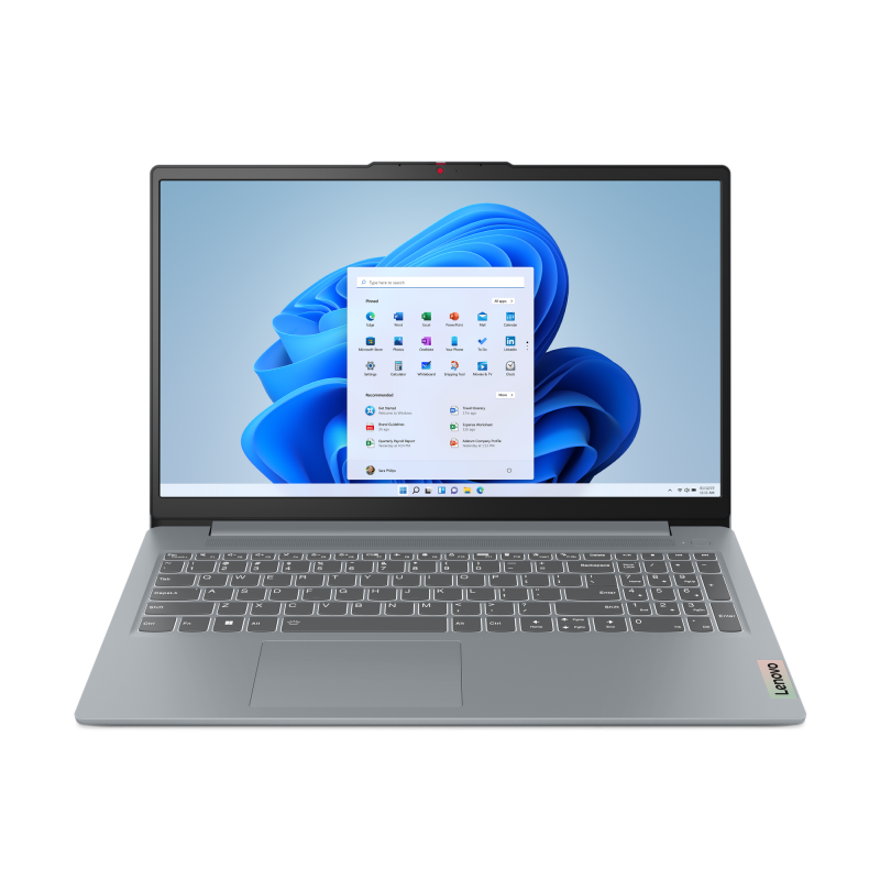 Laptop Consumer Lenovo IdeaPad Slim 3 15AMN8, cu procesor AMD Ryzen 5 40, 15.6' IPS, 16 GB LPDDR5, 512 GB SSD, AMD Radeon 610M, Fara OS, 3 ani Garantie