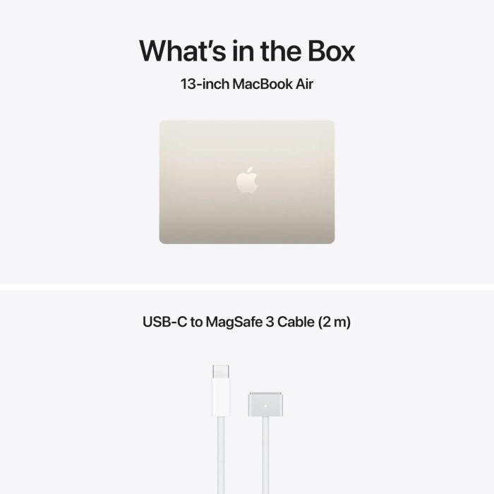MacBook Air 15.3" RetinaApple M5 CPU 10-core,  GPU 10-core,  NeuralEngine16-core16GB512GB - Starlight - INT KB No Adapter - 2026, , , 