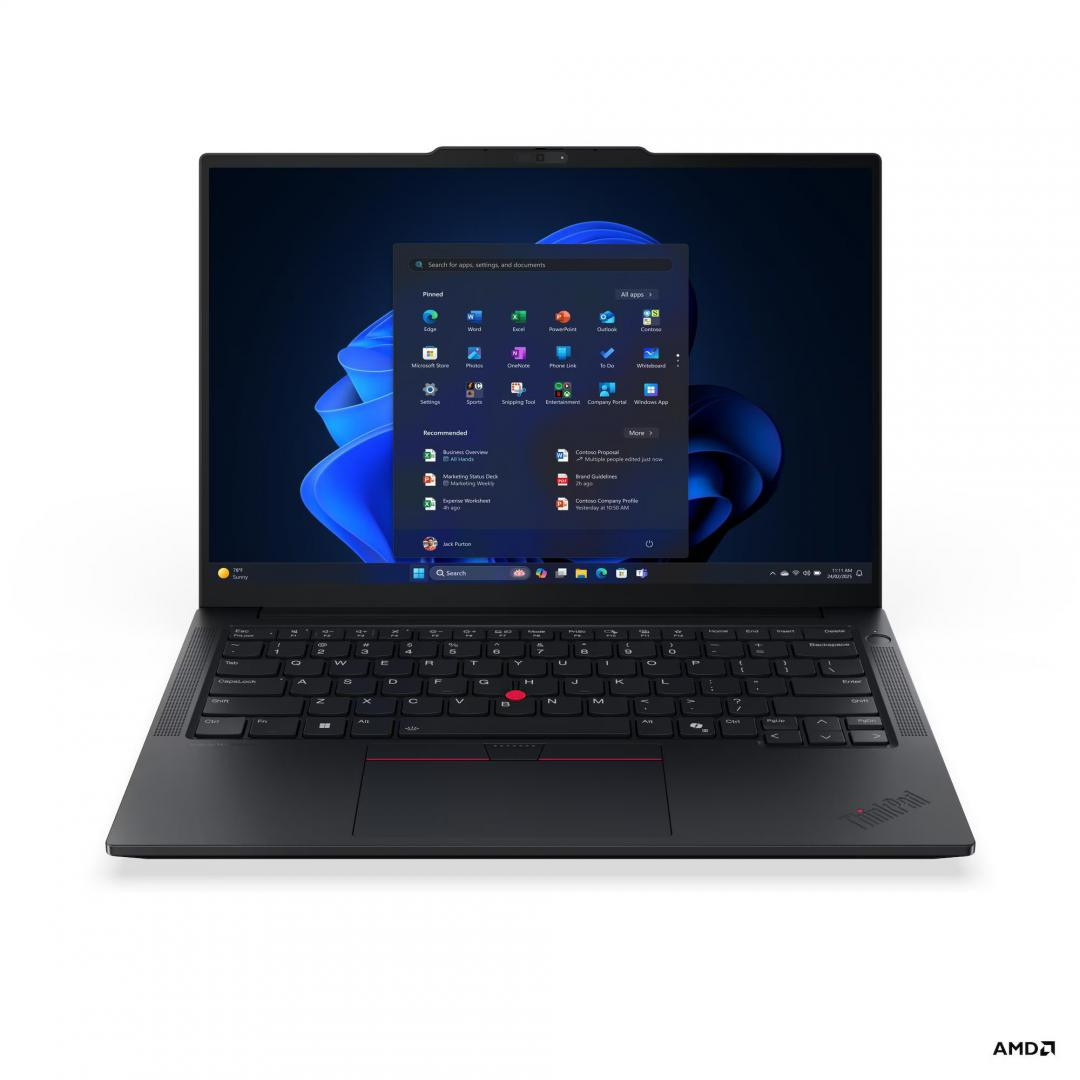Laptop Business Lenovo ThinkPad E14 Gen 7, cu procesor AMD Ryzen 7 250, 14' IPS, 16 GB DDR5, 512 GB SSD, AMD Radeon 780M Laptop Business Lenovo ThinkPad E14 Gen 7, cu procesor AMD Ryzen 7 250, 14' IPS, 16 GB DDR5, 512 GB SSD, AMD Radeon 780M