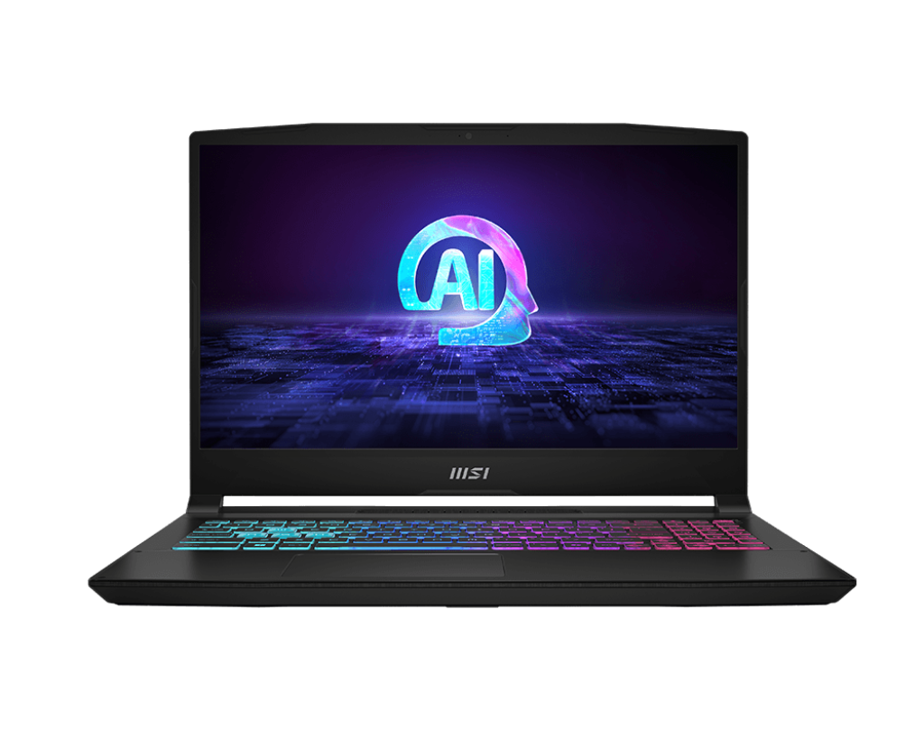 Laptop Gaming MSI Katana A15 AI, cu procesor AMD Ryzen 9 8945HS, 15.6' IPS, 16 GB DDR5, 512 GB SSD, NVIDIA GeForce RTX 4050, 6GB GDDR6, Fara OS, 2 ani Garantie