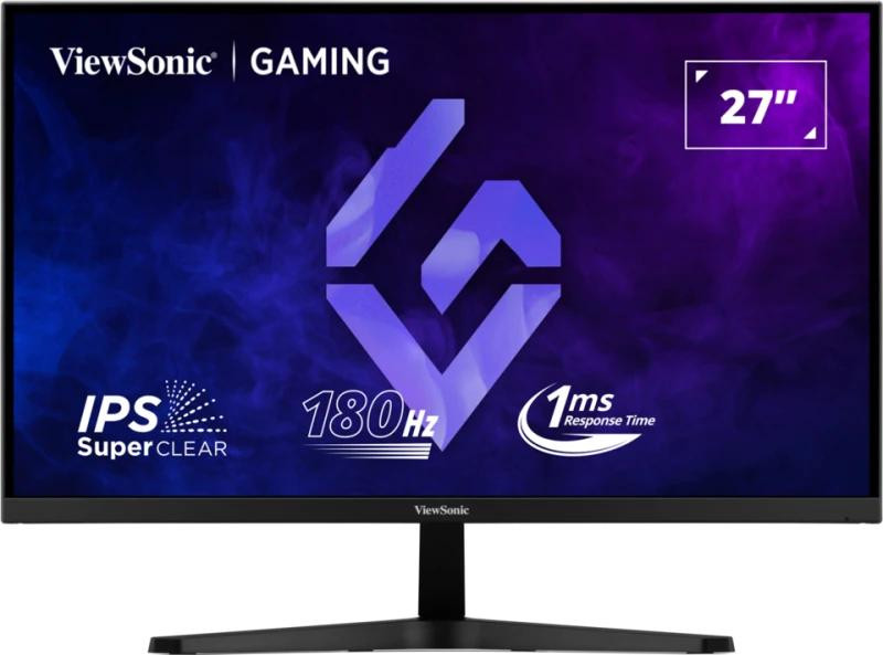 Monitor ViewSonic 27" VX27G1-HD, Diagonal inch 27, Diagonal cm 69, Aspect ratio 169, Panel IPS, Resolution 1920x1080, Refresh Rate 180Hz, Response time MPRT 1ms, Brightness max 250 cdm², Contrast static  10001, Contrast dynamic 50M