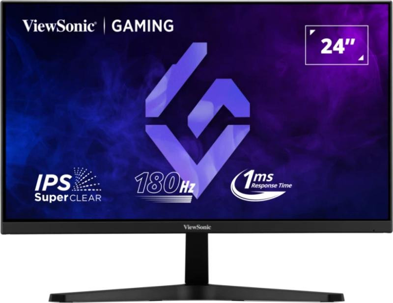Monitor ViewSonic 23.8" VX24G1-HD, Diagonal inch 23.8, Diagonal cm 60, Aspect ratio 169, Panel IPS, Resolution 1920x1080, Refresh Rate 180Hz, Response time MPRT 1ms, Brightness max 300 cdm², Contrast static  10001, Contrast dynamic 