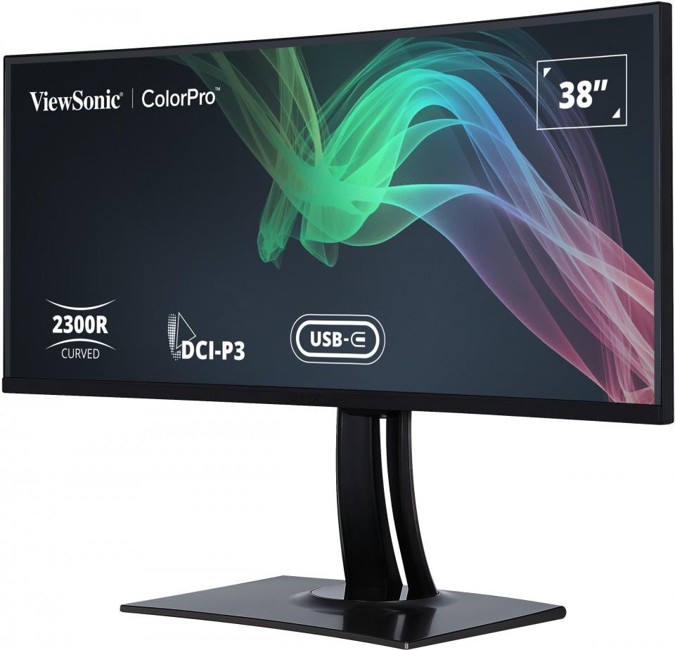 Monitor ViewSonic 38" VP3881A,  Curvature 2300R,  Diagonal inch 38,  Diagonal cm 96.5,  Aspect ratio 219,  Panel IPS