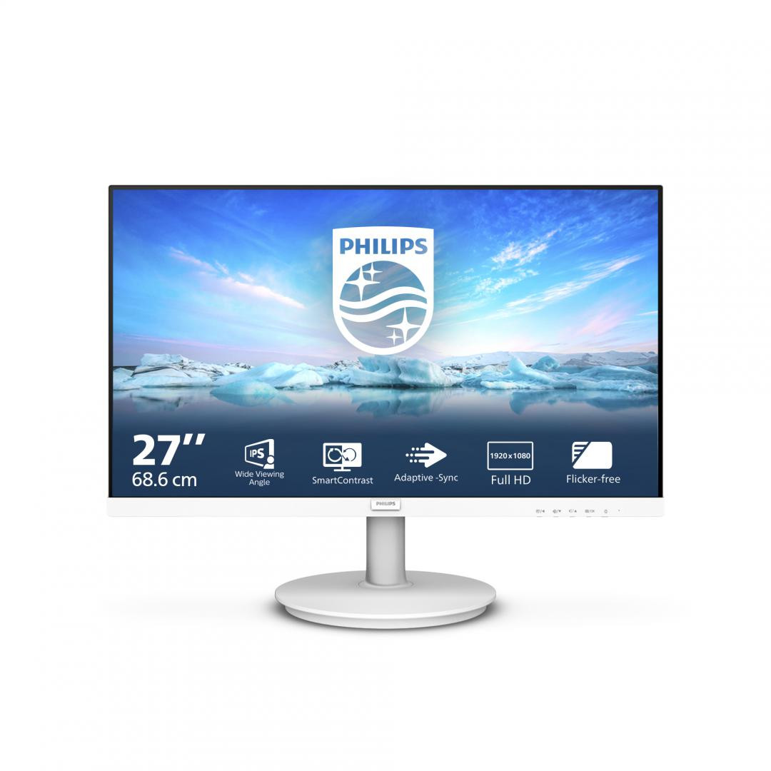 Monitor Philips 27" 271V8AW00, Diagonal inch 27, Diagonal cm 69, Aspect ratio 169, Panel IPS, Resolution 1920x1080, Refresh Rate 75Hz, Response time GtG 4ms, Brightness max 250 cd?, Contrast static  13001, Contrast dynamic Mega Inf